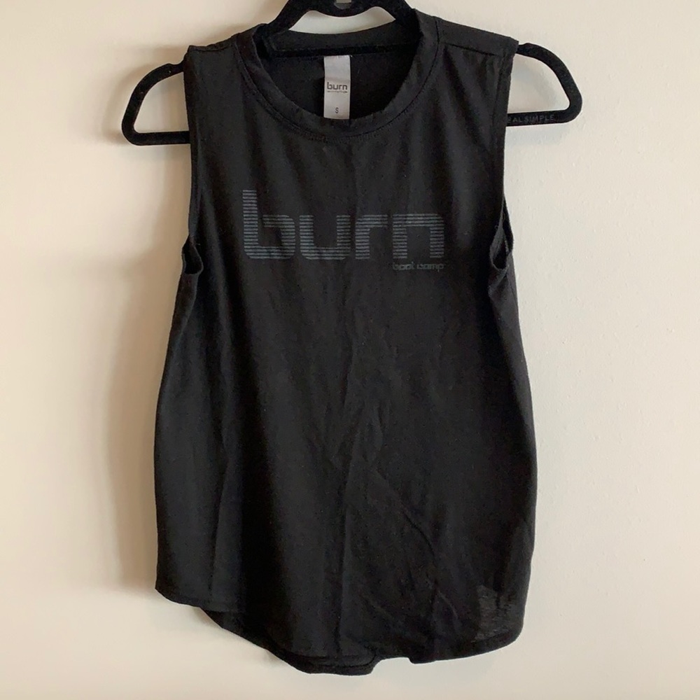 Burn Boot Camp Black Tank Top | Size S